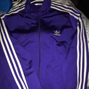 Purple women’s adidas track jacket